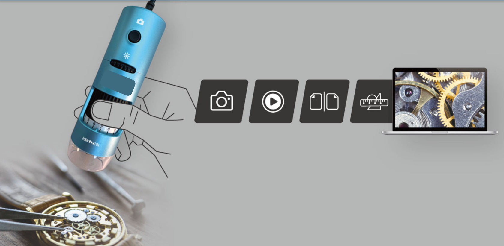 ProScope V2 5MP USB Microscope 1X-200X – ProScope USA